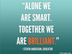 Collaboration quote - together we are brilliant